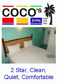 PP Cocos guest house is a small family run accommodation on the beautiful island of Koh Phi Phi