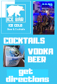 Ice Bar, Ice Cold Beer and Cocktails