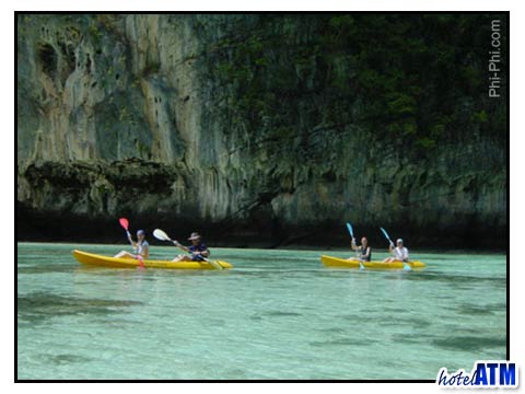 Maya bay Phi Phi Ley Island kayaking on Malibu Two Kayaks