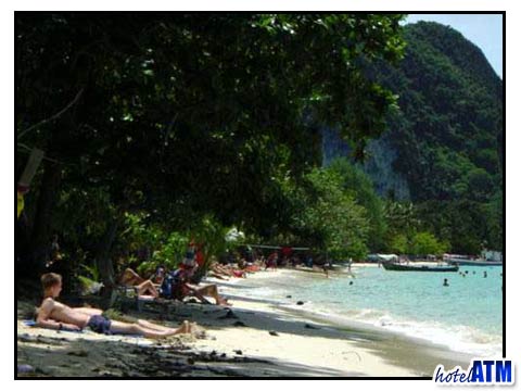 Loh Dalum along the beach Phi Phi Island