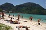 Photo of the busiest beach on Phi Phi Island