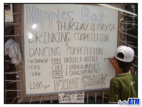 Hippies Bar drinking competition