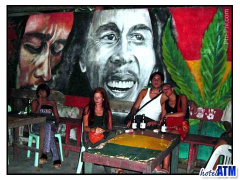 An old Reggae bar Night in 2001 before the tsunami