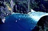 Aerial picture of Maya Bay