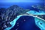 Phi Phi Don Island with famous Tonsai Bay aerial view