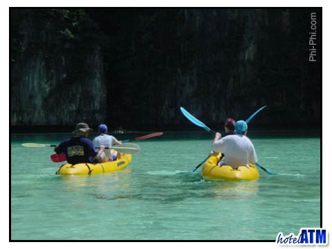 Four Kayakers on Phi Phi Island