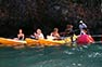 Kayaks rafted together on Phi Phi Island Photo