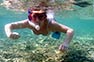 Snorkeling in the shallows of Phi Phi