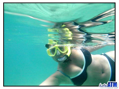 Snorkelling reflection from Phi Phi Island