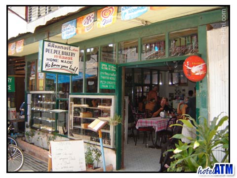 The Phi Phi Bakery in Phi Phi Island's main village