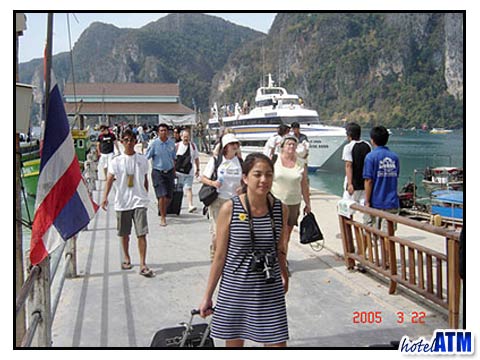 Phi Phi Island Main Pier after the Tsunami