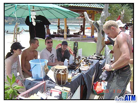Hi Phi Phi collection station during the Tsunami clean up on Phi Phi Island Photo