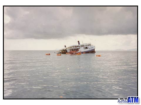 King Cruiser sinking to 32 meters depth near Phi Phi