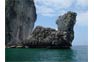 Limestone cliffs near Phi Phi Nui Bay
