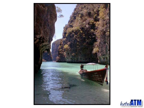 Inside the tight bays of Phi Phi Ley Island