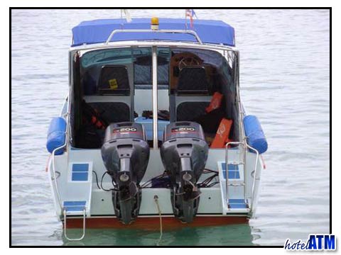 Rental speedboat at Phi Phi Island