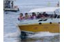 Speedboat daytrip group approaching Phi Phi pier