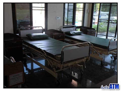Patient beds at Phi Phi Island Hospital