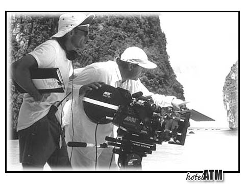 Camera work while shooting The Beach in Maya Bay