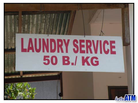 Laundry service on Phi Phi Island