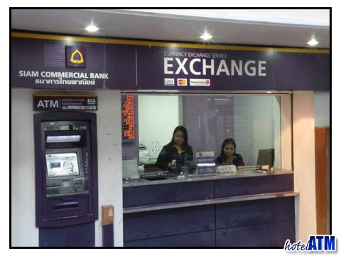 Siam Commercial Bank branch and money exchange on Phi Phi Island