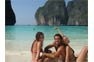 Girls on the beach in Phi Phi National Park (Maya Bay)