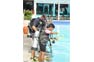Pool training at the PADI Junior Open Water Diver Course on Phi Phi Island