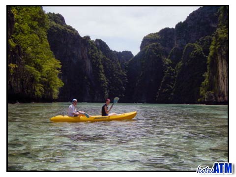 Kayaking In Pi Ley Bay Phi Phi Ley
