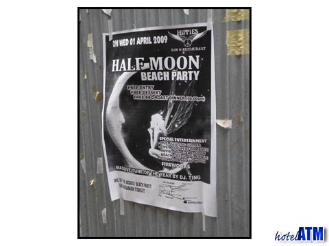 Phi Phi Half Moon Beach Party Flyers
