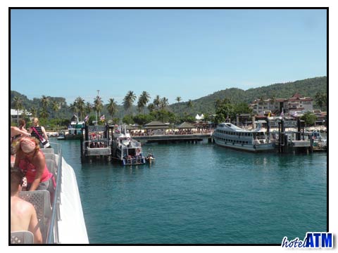 Arriving on tropical Phi Phi Island