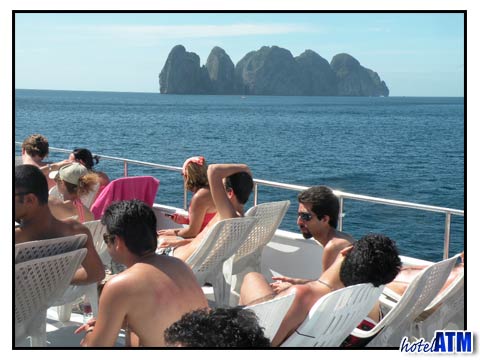 Phi Phi Ley Island from the Sea Angel ferry