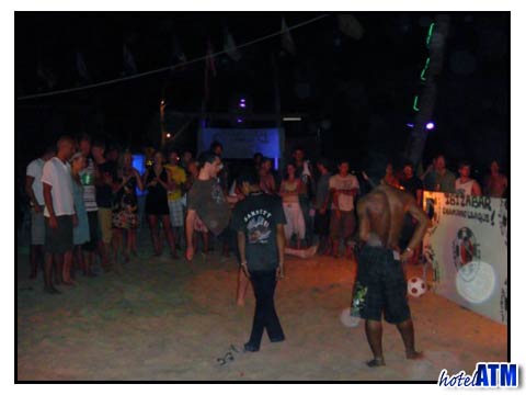 Beach party at the Phi Phi Ibiza Bar